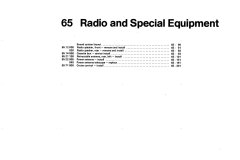 Radio and Special Equipment