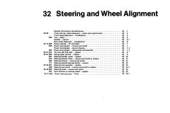 Steering and Wheel Alignment
